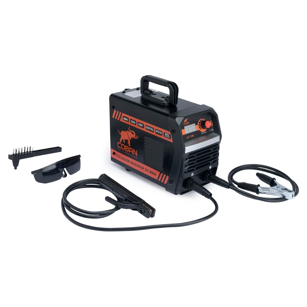 Máquina De Solda Inversora Arc Zx7 250a Coban Mma Eletrodo BIVOLT