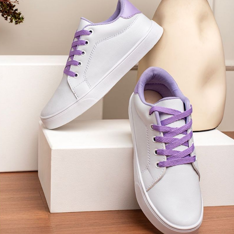 tênis femininos roxo moda conforto varias cores | Shopee Brasil