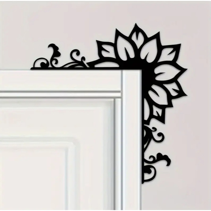 Decoração Canto de Porta Floral / Decoração Criativa Para Casa / Decoração Porta / Decoração Parede