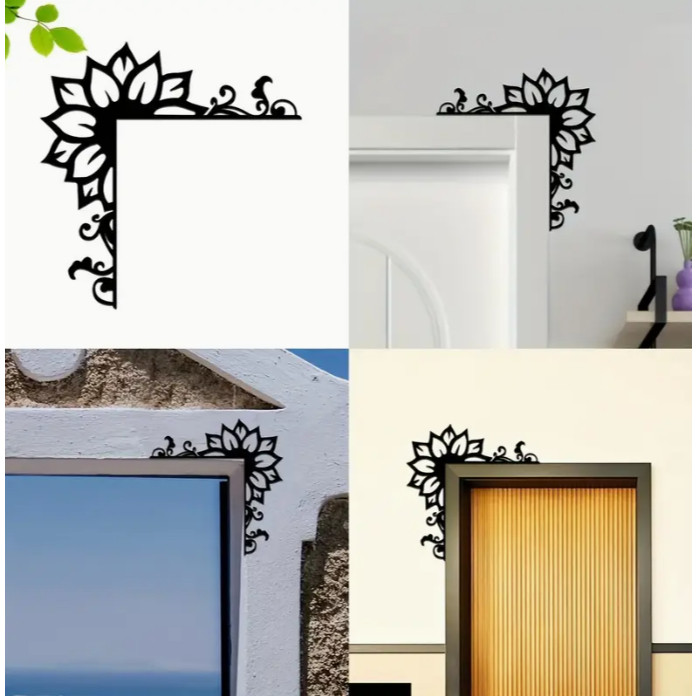Decoração Canto de Porta Floral / Decoração Criativa Para Casa / Decoração Porta / Decoração Parede