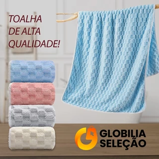 Toalha de Banho Grande e Grossa Seca Rápido Ótima Absorção 140cm x 70cm em Oferta na Shopee
