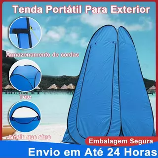 Barraca Trocador de Roupas Grande Banheiro Dobrável e Portátil Camping Tenda 1.2M*1.9M em Oferta na Shopee