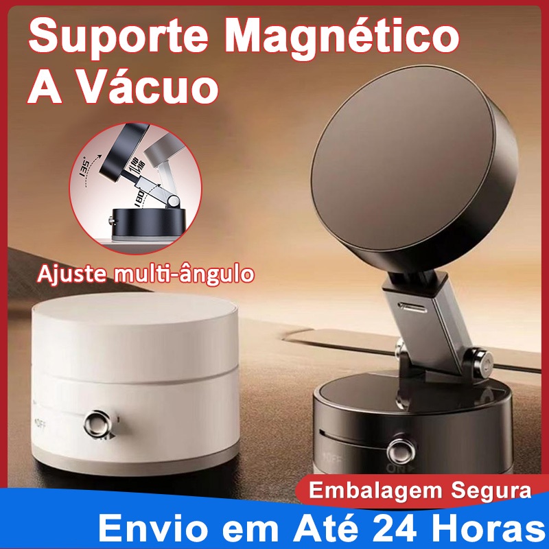 Suporte Magnético Dobrável Para Carro Magsafe，360°Suporte dobrável para celular Resistente