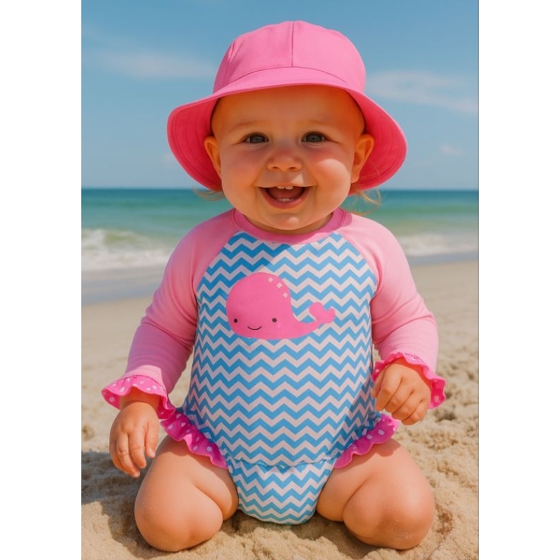 Proteção Solar Moda Praia Para Bebe De Ano Conjunto Praia Bebê