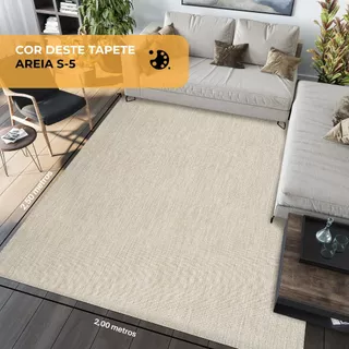 Tapete Sisal 2,00x2,50m | Fácil de Limpar | Antialérgico | Confortável | Uso Interno