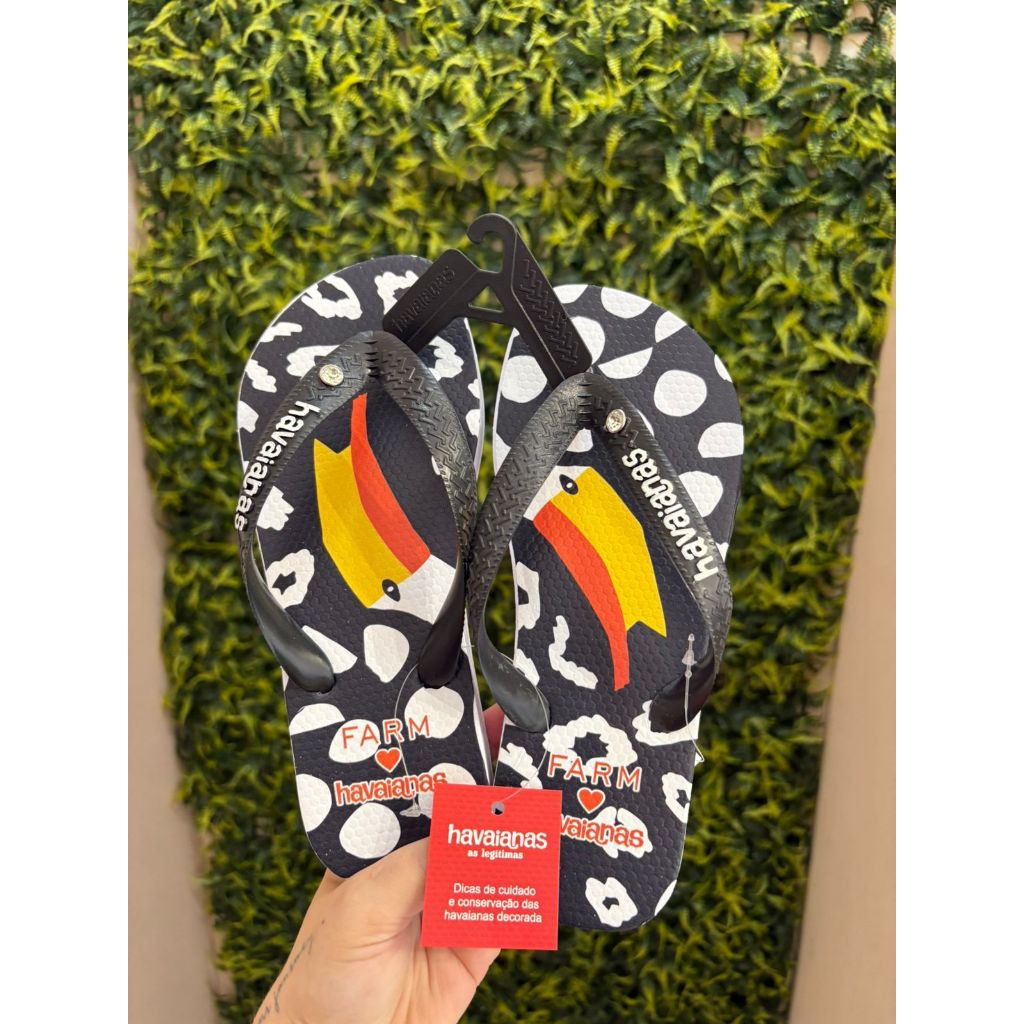Havaianas e farm natureza tucano preto | Shopee Brasil