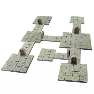 Grid Rpg Modular Dungeon 13 Grids E 10 Portas