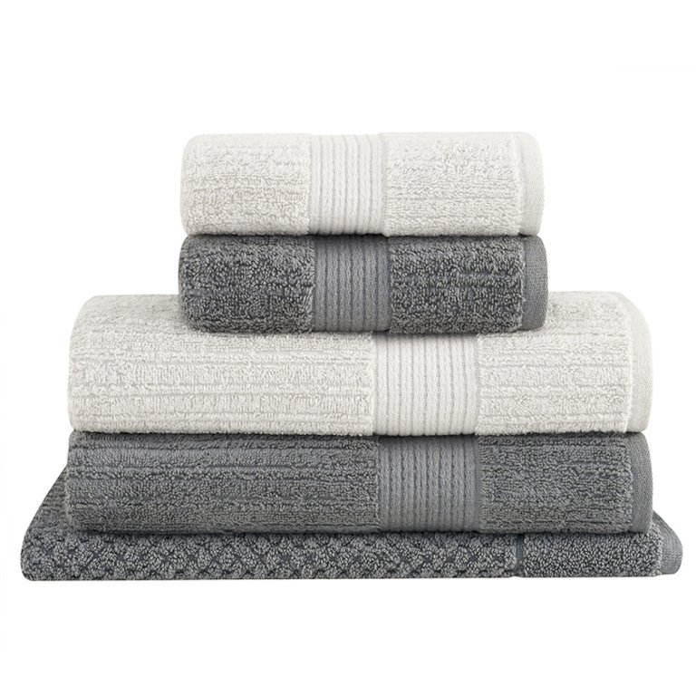 Jogo de Toalhas de Banho Buddemeyer Canelada Fio Penteado 5 Peças | Shopee Brasil