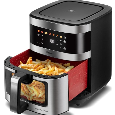 Fritadeira Air Fryer Philco 9 Litros Painel Digital Visor Gl
