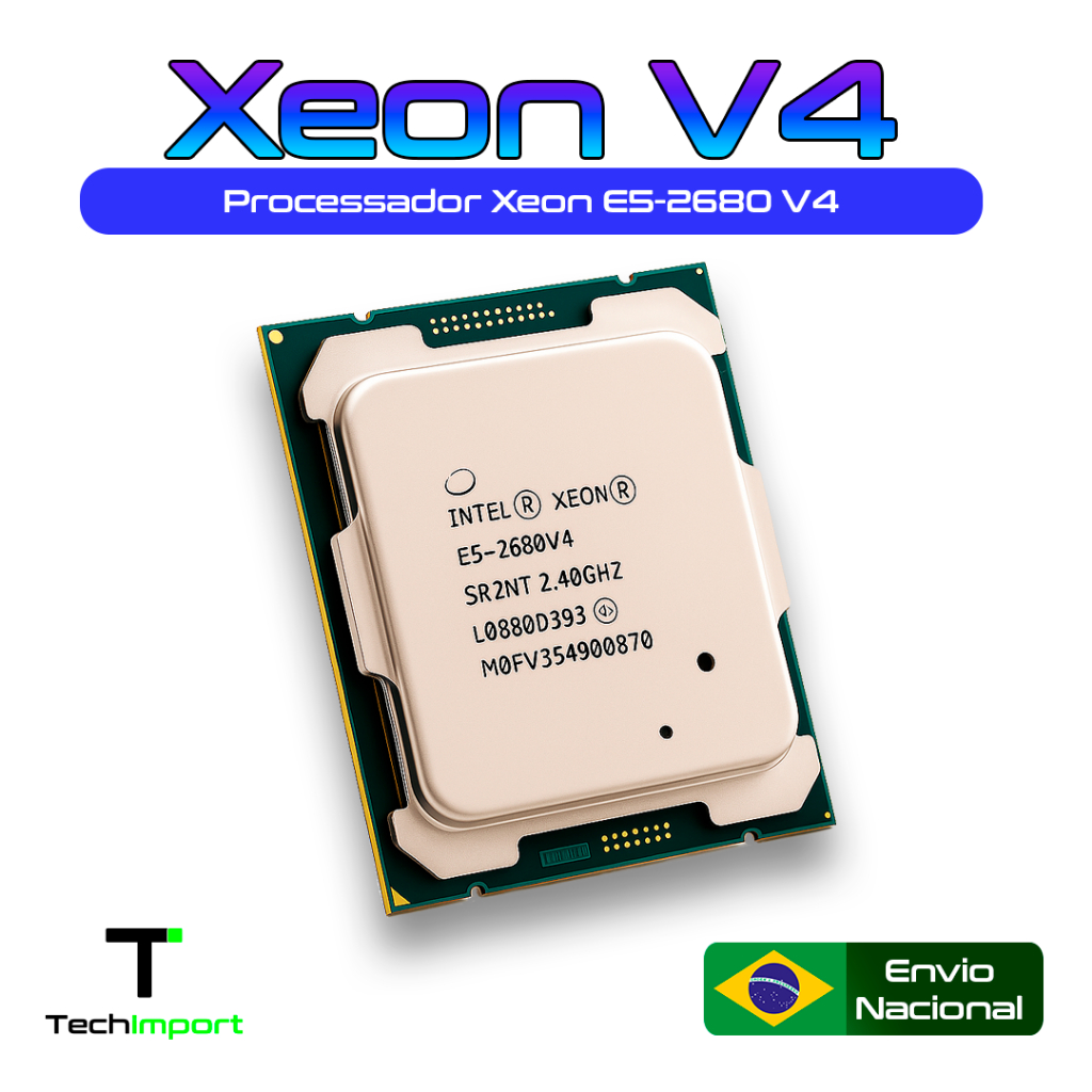 Processador Intel Xeon E5 2680 v4 - 14 núcleos 28 threads 3.3 GHz Turbo ...