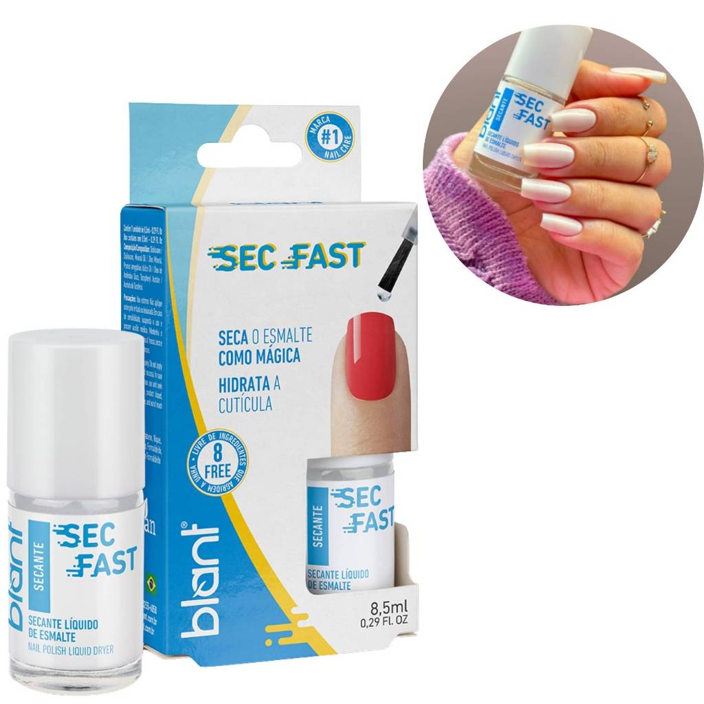 Secante Esmalte Rápido Sec Fast Blant Seca Esmalte Em Segundos ...