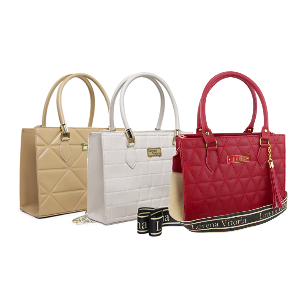 Kit 3 Bolsas Femininas Grandes – Modelos Sortidos | Shopee Brasil