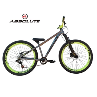 Bicicleta Absolute Nero 5 Rebaixada Single Freio HIDRAULICO aro 26 do grau Freeride aros vmaxx Weeling Cinza com Amarelo em Oferta na Shopee