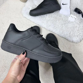 Tênis Force Feminino Casual Caminhada Dia Dia Minimalista Preto Masculino