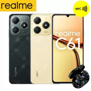 Celular Realme C61 Com NFC 4G Dual Sim 256/8GB 256/6GB 128/4GB - 1 Ano de Garantia Brasil + Fone de Cortesia