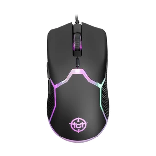 Mouse Gamer TGT Bizon S, Rainbow RGB, 8400DPI, 6 Botoes, Preto, TGT-BIZ-S-RBW