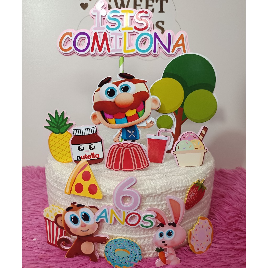 TOPO DE BOLO PERSONALIZADO/DECORAÇÃO PARA BOLO TEMA JOSÉ COMILÃO ...