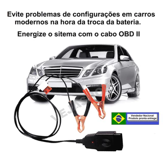 Cabo Salva Memória Para Troca De Bateria Obd2 Com Fusível