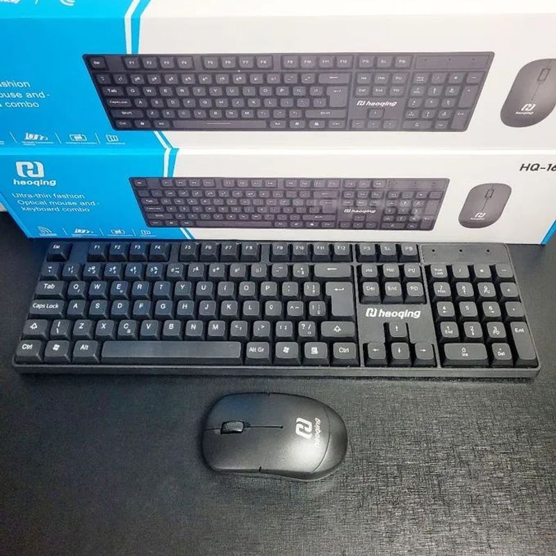 Kit Teclado e Mouse Sem Fio Maxprint + Pilhas AA 1.5V Inclusas – Conforto e Praticidade