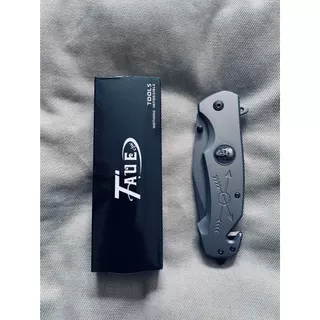 Canivete Metal Cor Cinza Manual Inox Pesca Camping Taue XD6