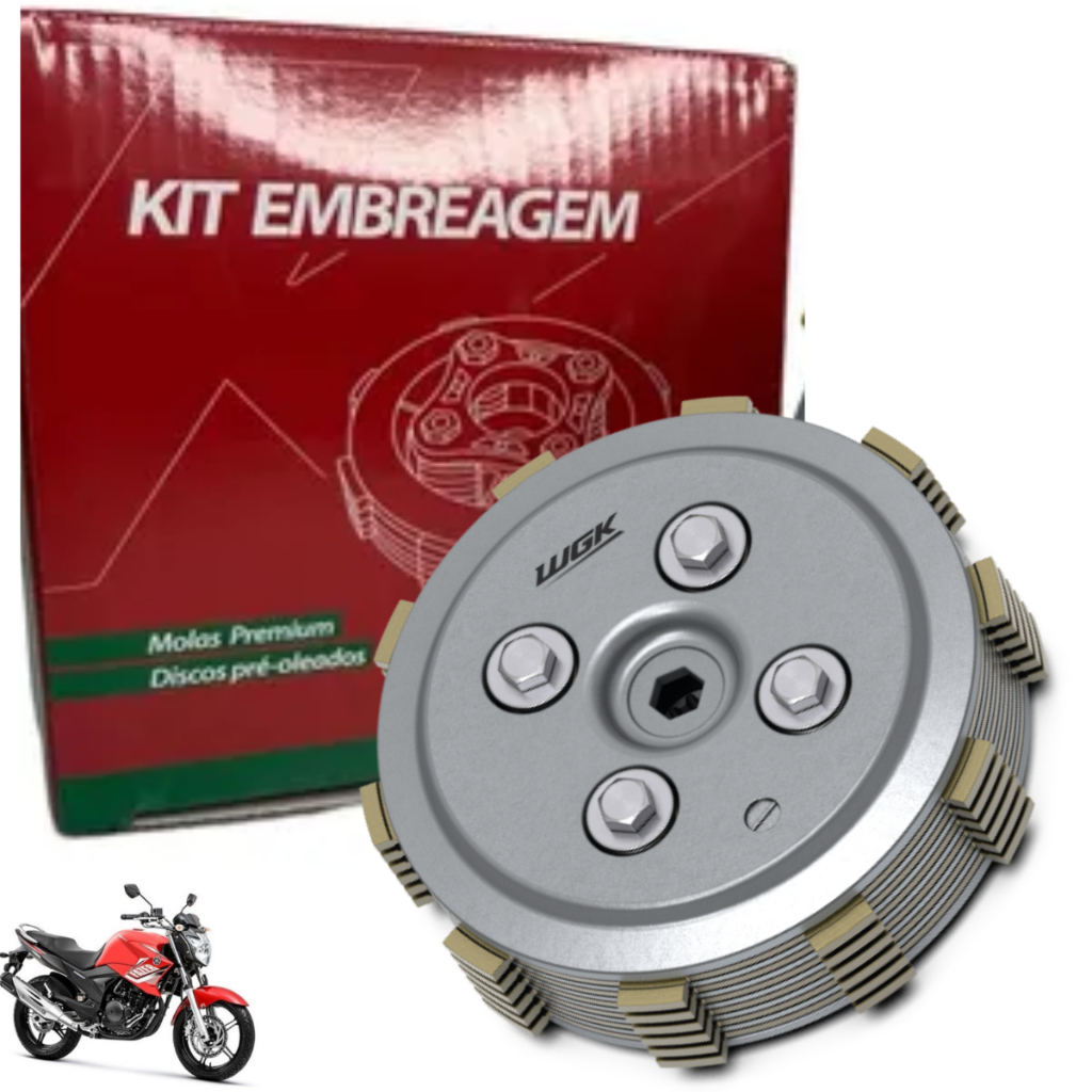 Kit Embreagem Wgk Ys250 Fazer Fz25 Xtz250 Lander Ténéré Wgk