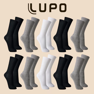 Pacote Com 9 Pares De Meia em Algodão Cotton Confortável Lupo Sport Cano Longo Masculina em Oferta na Shopee