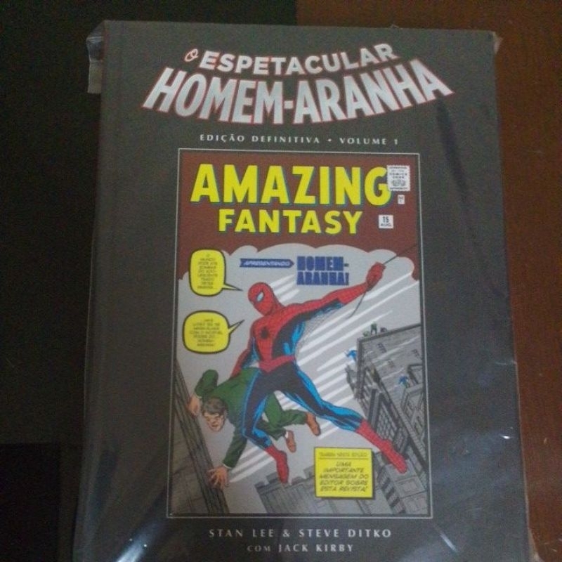 HQ O espetacular homem aranha- Edição definitiva volume 1 | Shopee Brasil