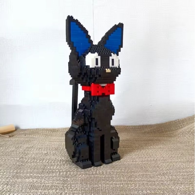 Gato preto em blocos de montar 3d Kenew Built | Shopee Brasil