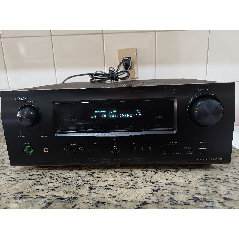 RECEIVER DENON AVR 1911 USB HDMI 7.1 FUNCIONA BEM USADO SEM