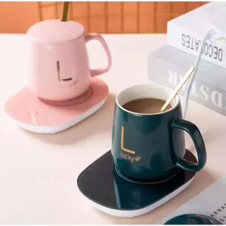 Caneca De Ceramica Com Aquecedor Usb Por Indução para presentear