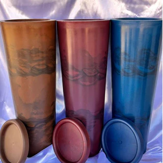 Vaso de Planta Ibiza Marmorizado em Polietileno | Leve, Elegante e Reciclável