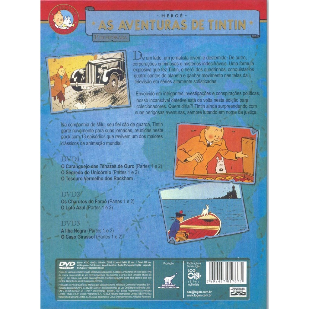 DVD As Aventuras De Tintin em Oferta | Shopee 2026