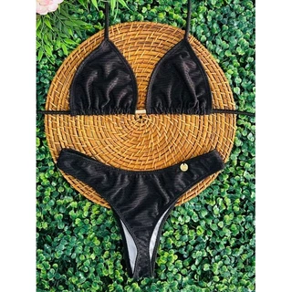 biquíni cortininha asa delta sem bojo semi fio em Oferta na Shopee