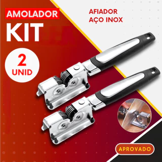 Kit 2 - Afiador Amolador De Facas Em Aço Inox Profissional em Oferta na Shopee
