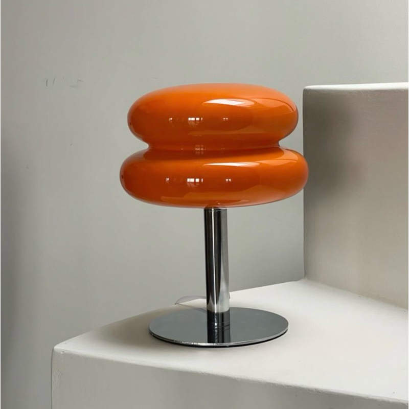 Abajur Bahaus candeeiro de mesa de plásico ou vidro
