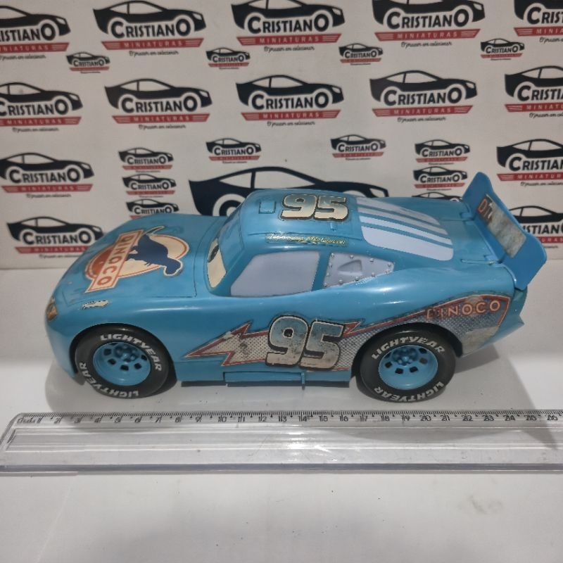 Relâmpago Mcqueen de Dinoco Brinquedo Original Disney Pixar 28cm
