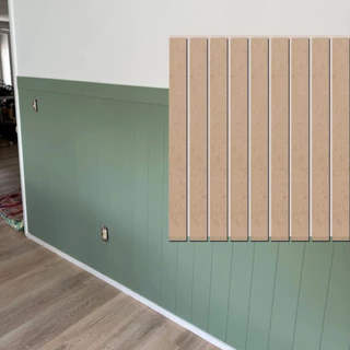 KIT 55 UN Ripas Cruas 90x9 MDF Madeira Ripado Shiplap Painel
