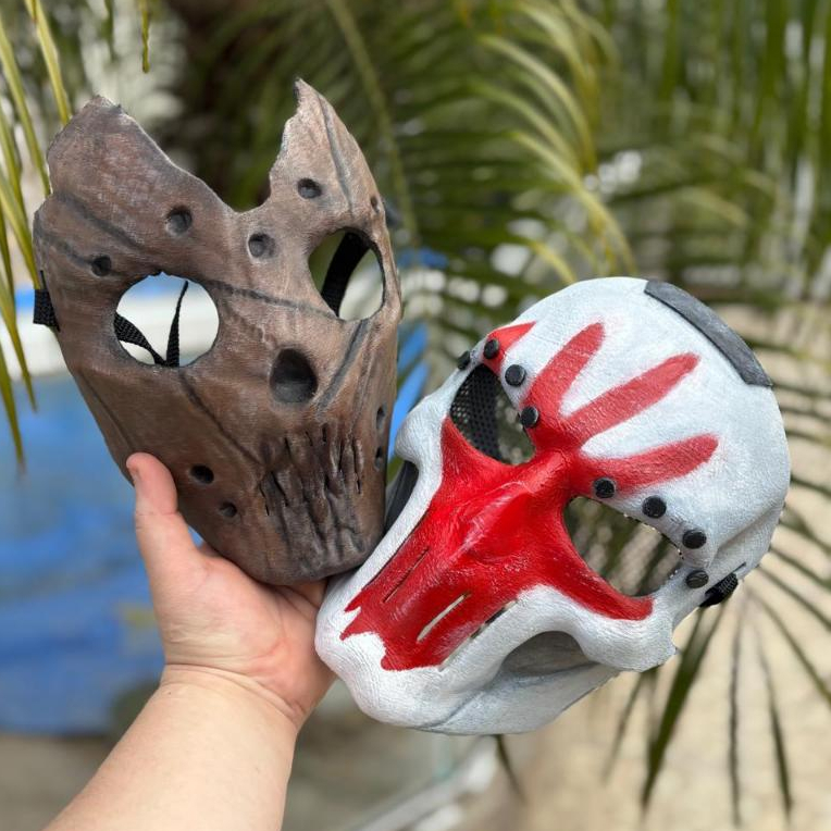 Máscaras Ordem Paranormal – Natal Macabro - Em Impressão 3D.