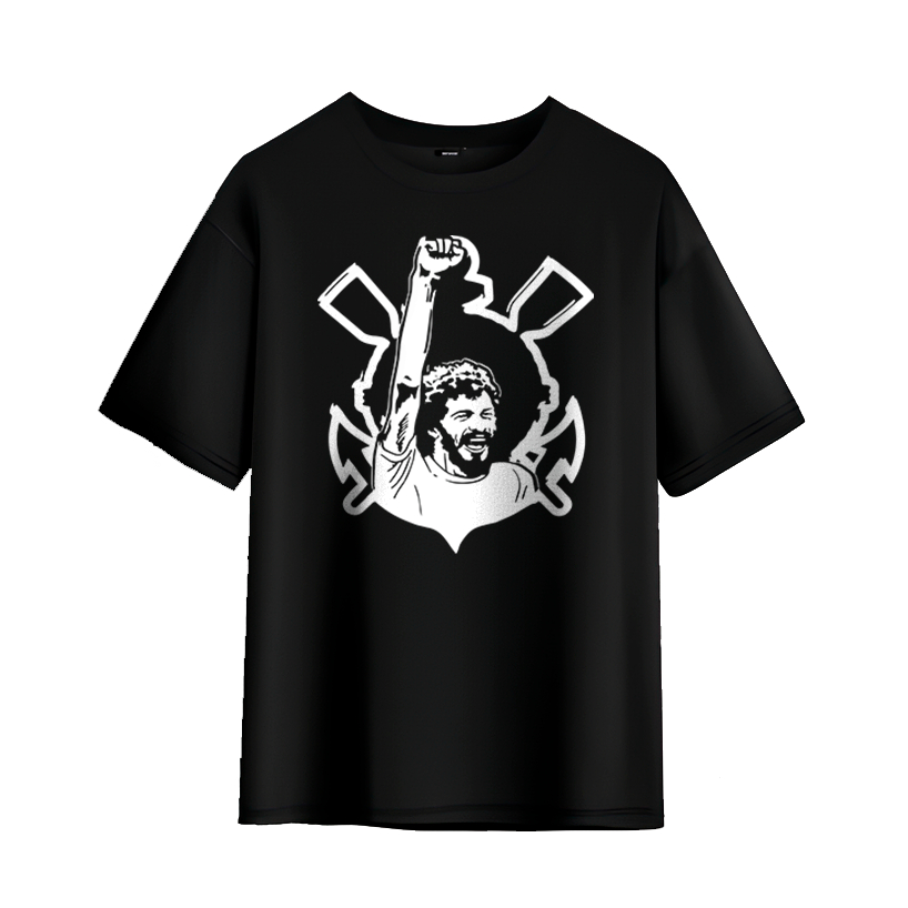 Camiseta Futebol Sócrates Idolo esporte streetwear unissex 100% Algodão - Envio Rápido