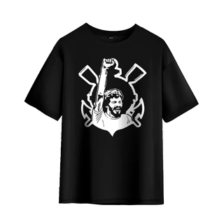 Camiseta Futebol Sócrates Idolo esporte streetwear unissex 100% Algodão - Envio Rápido