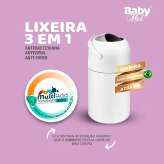 Lixeira Antiodor Quarto Bebê Lixo Magico Anti-Odor Fraldas Resíduos Pet Banheiro Cozinha Anti Odor