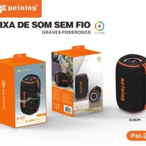 Caixa de som Bluetooth Penning PEI-266BTS RGB em Oferta na Shopee