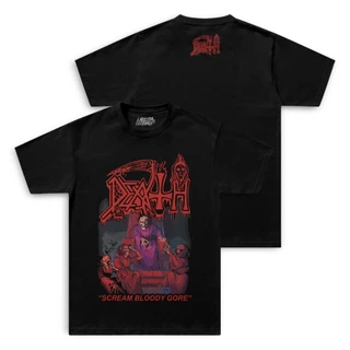 Camiseta Death Banda de Death Metal em 100% Algodão Tamanhos Plus Size Disponíveis