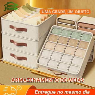 Organizador Dobrável 20 Compartimentos para Roupas Íntimas Meias Cuecas