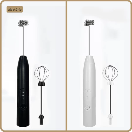 Batedor misturador mixer elétrico para bebidas leite café clara de ovos 2 em 1 utensílios de cozinha