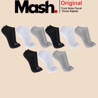 Kit Com 9 Pares de Meias Sport Mash Cano Curto em Algodao Unissex Para Corrida Caminhada em Oferta na Shopee