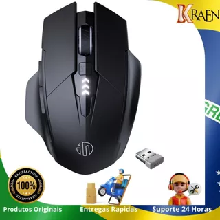 Mouse Sem Fio Bluetooth Recarregável ergonomico 2.4G Inphic PM6 Para Escritório Laptop Tablet GAMER