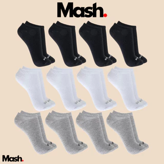 Kit Com 12 Pares de Meias Sport Mash Cano Curto em Algodao Unissex Para Corrida Caminhada em Oferta na Shopee