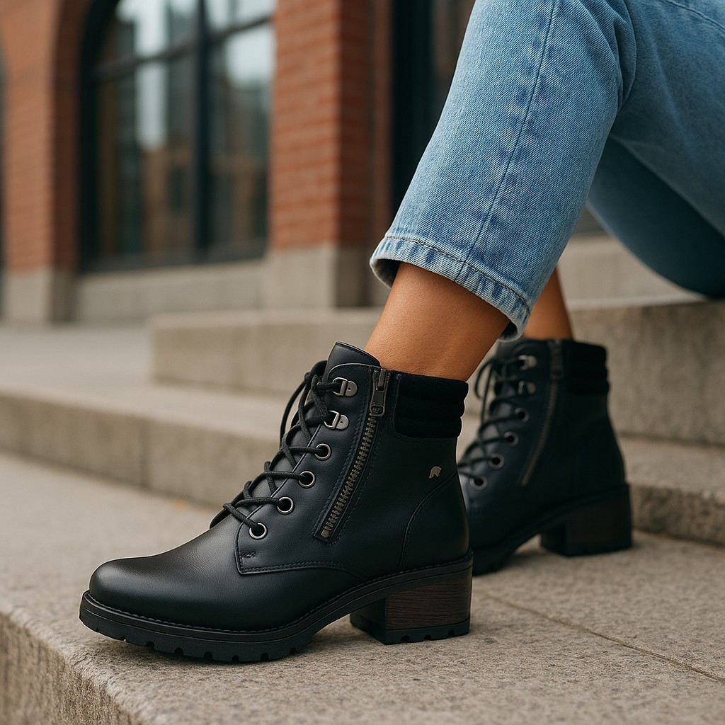 Coturno Feminino Casual Com Salto Bloco e Detalhe em Camurça | Shopee ...