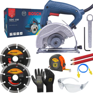 Serra Mármore 5'' Pol 125mm Titan Gdc 150 1500w C/ Kit 2 Discos em Oferta na Shopee